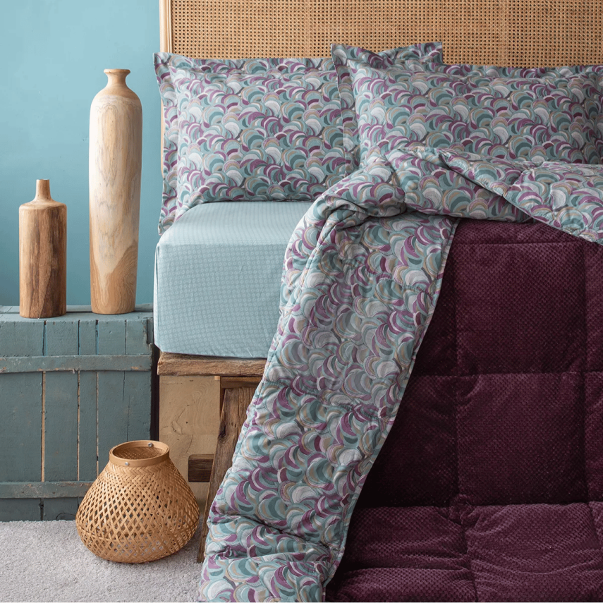 Bedline Softly Uyku Seti Çift Kişilik Iris Mürdüm - 1