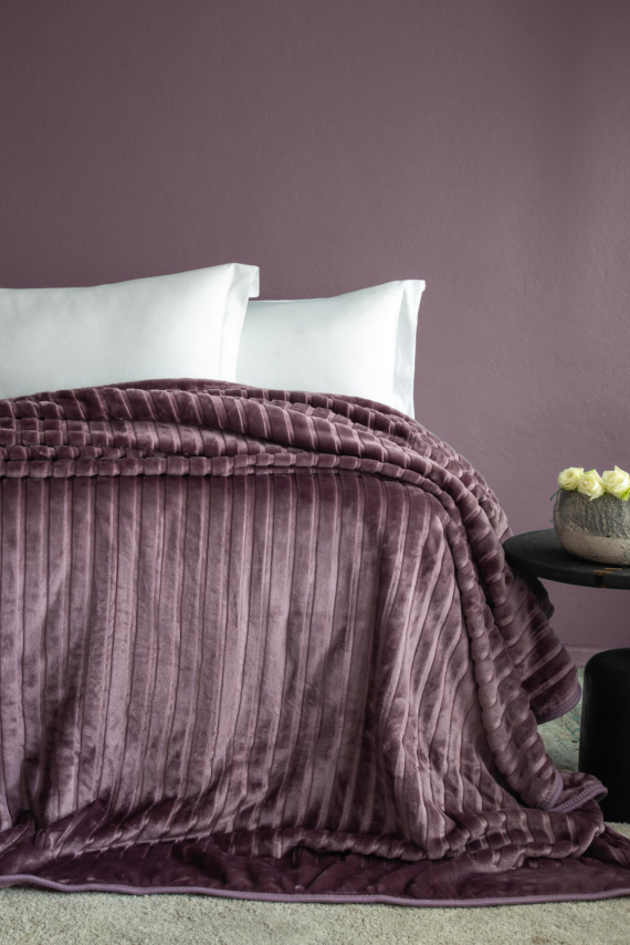 Bedline Gentle Battaniye Damson 200x220 cm - 1